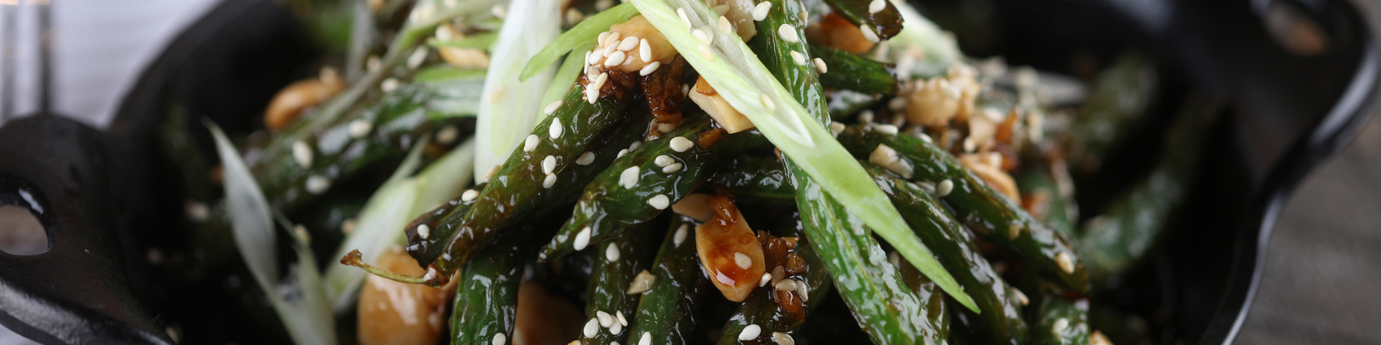 Blistered Sesame Green Beans