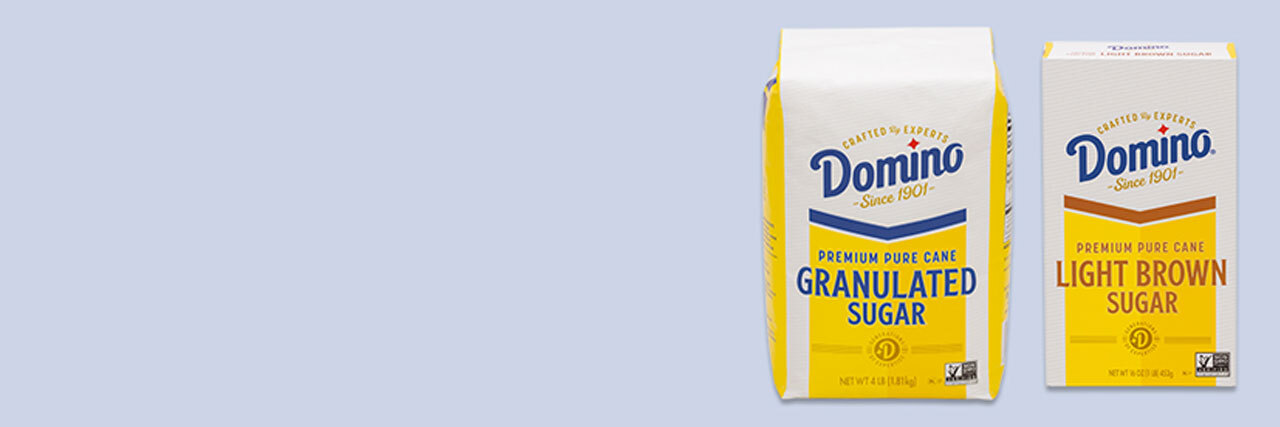 New look Same great Domino® Sugar.