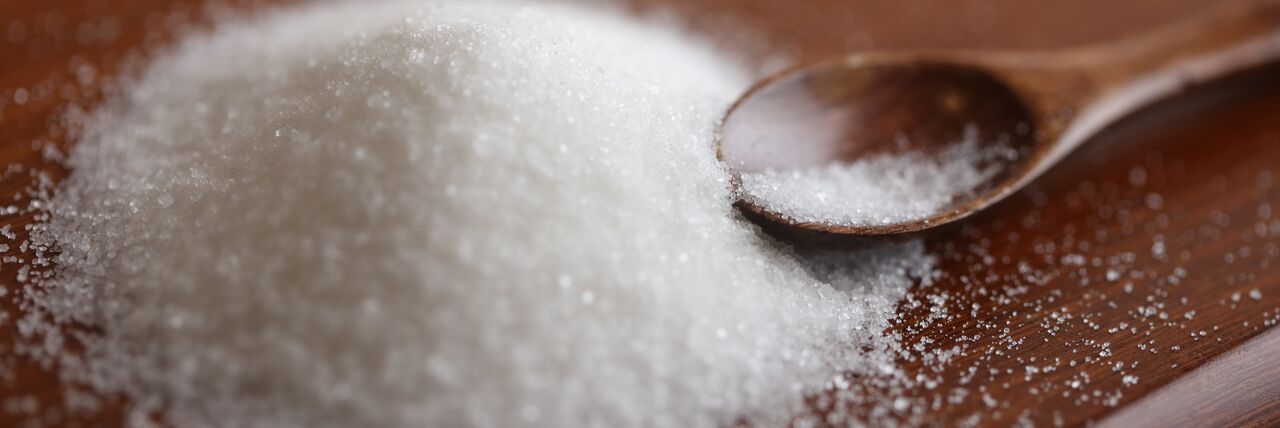 Granulated Sugar on a Spoon