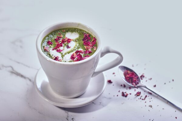 Rose Matcha Latte