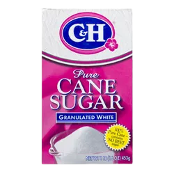 C&H® Pure Cane Granulated Sugar - 1 lb. Carton