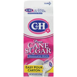 C&H® Pure Cane Granulated Sugar - 4 lb. Gable Carton