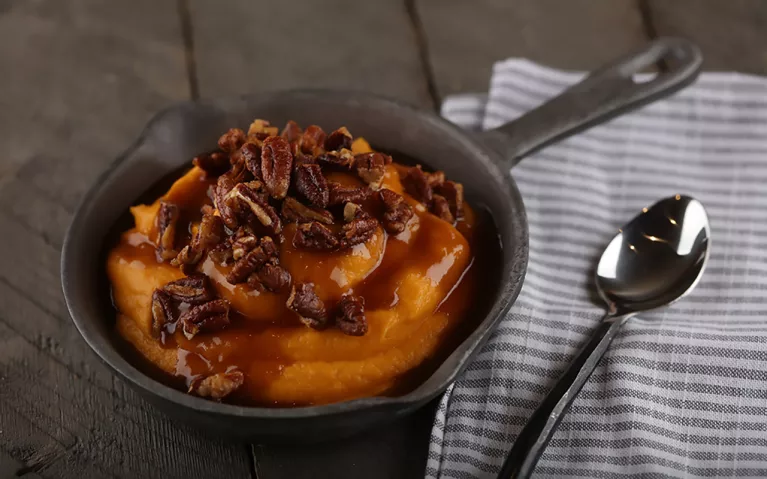 Sweet Potato Puree with Brown Sugar Glaze