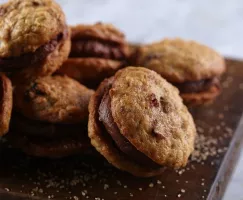 Oatmeal Fudge Sandwhich Cookies