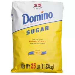 Domino® Pure Cane Granulated Sugar - 25 lb. Bag