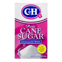 C&H® Pure Cane Granulated Sugar - 1 lb. Carton
