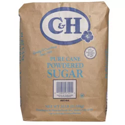 C&H® Pure Cane Powdered 10X - 25 lb. Bag