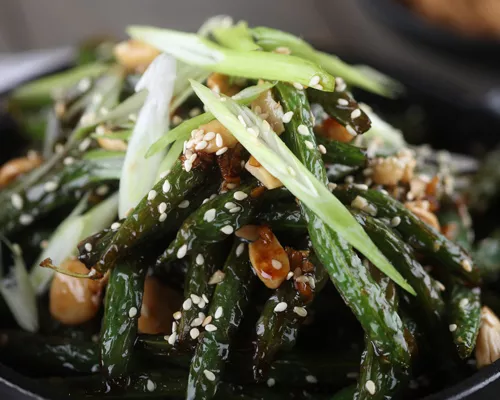 Blistered Sesame Green Beans