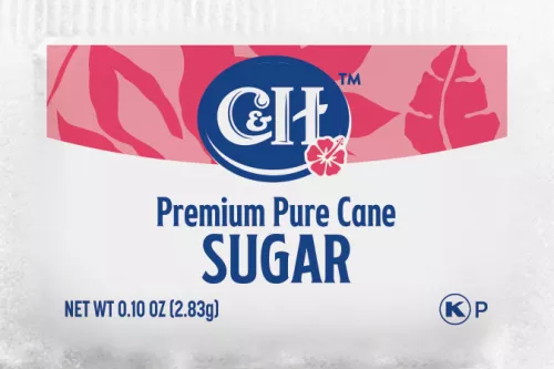 C&H® Pure Cane Granulated Sugar Packets - 1/10 Oz, 1000 Count