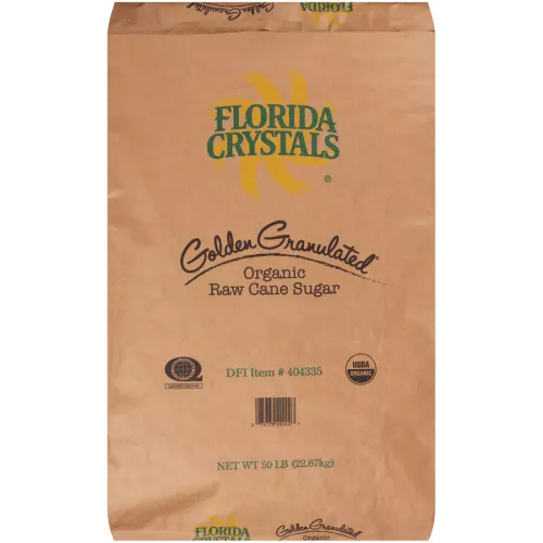 Florida Crystals® Organic Raw Cane Sugar - 50 Lb. Bag