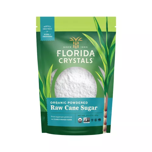 Florida Crystals® Organic Powdered Raw Cane Sugar 16 oz. Pouch