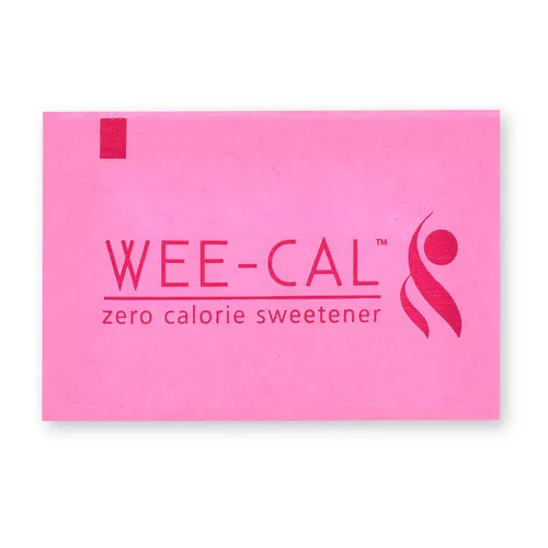 Wee-Cal® Saccharin Sweetener (Pink) Packets - 1 Gram, 2000 Count