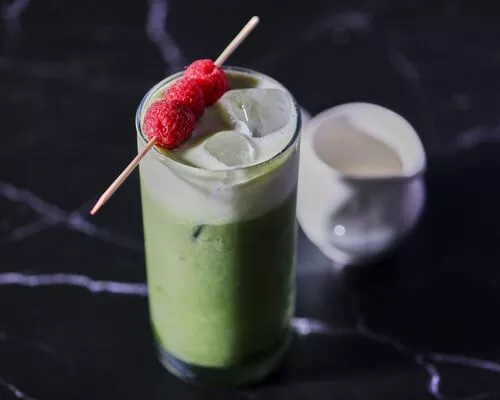 Image-Iced Raspberry Matcha Latte