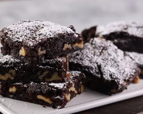 Vegan Gluten Free Walnut Brownies