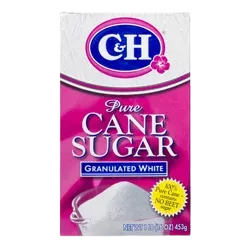 C&H® Pure Cane Granulated Sugar - 1 lb. Carton
