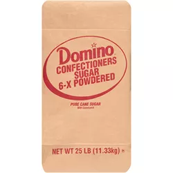 Domino® Confectioner's Sugar 6X Powdered - 25 lb. Bag