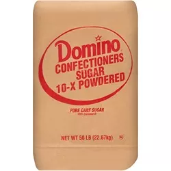 Domino® Pure Cane Confectioner's Sugar 10X Powdered - 50 lb. Bag