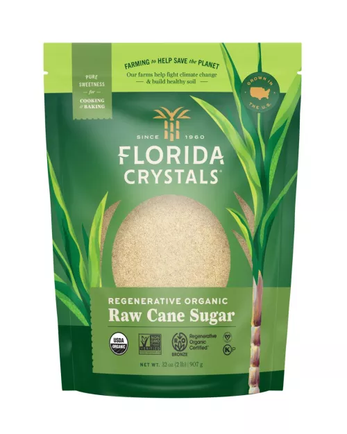 Florida Crystals® Regenerative Organic Raw Cane Sugar 2 lb. Pouch