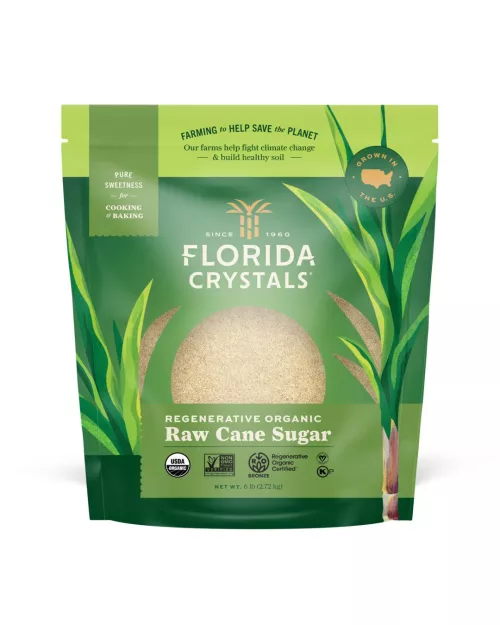 Florida Crystals® Regenerative Organic Raw Cane Sugar 6 lb. Pouch
