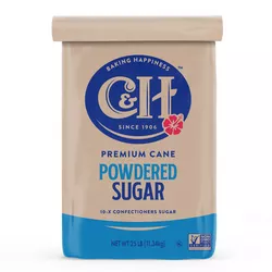 C&H® Pure Cane Powdered 10X - 25 lb. Bag