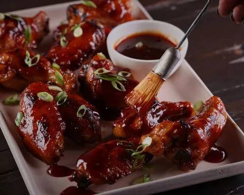 Brown Sugar and Bourbon Glazed Wings